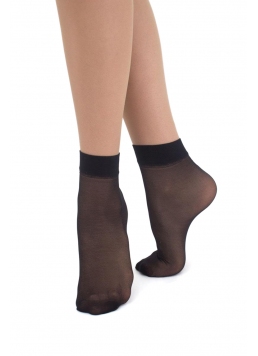 Klassische Damensocken, 2er-Pack EASY 15 CALZINO (nero)
