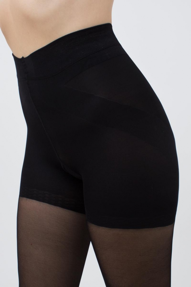 Strumpfhose mit Modelliershorts EFFECT UP 40 den (nero)