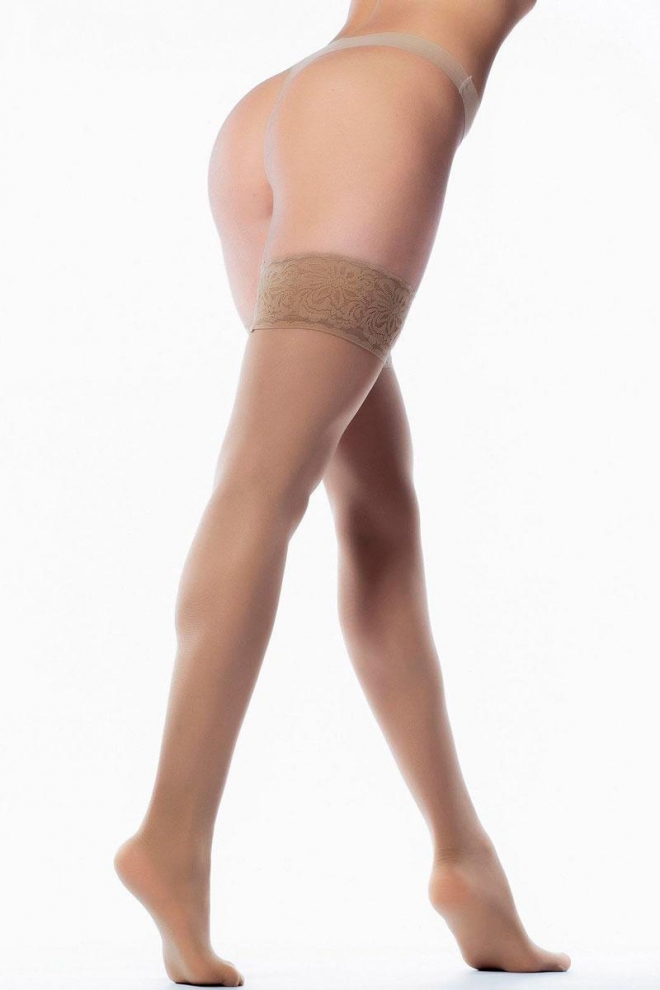 Stockings with self-supporting lace EMOTION 40 den (daino)