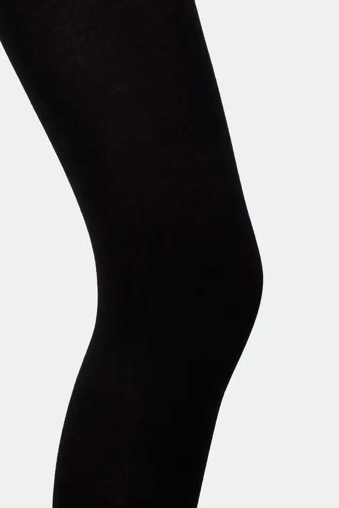 Plain children's cotton tights ENJOY COTTON (nero)