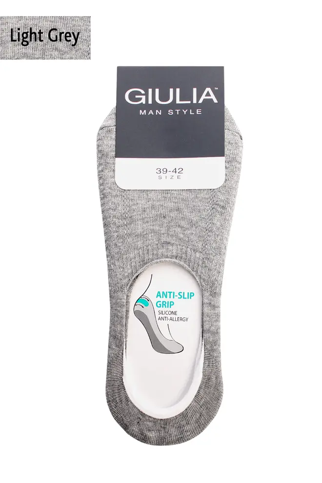 Men's no-show socks MF1 TERRY CLASSIC (light gray)