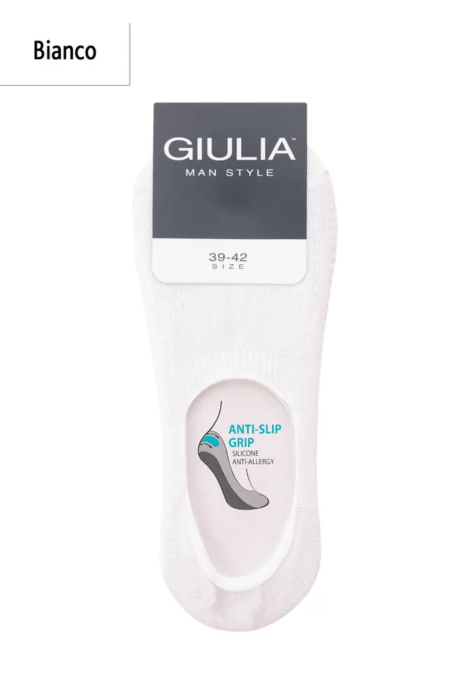 Men's no-show socks with terry inserts MF1 TERRY CLASSIC [MFC/TeSk-cl] (bianco)