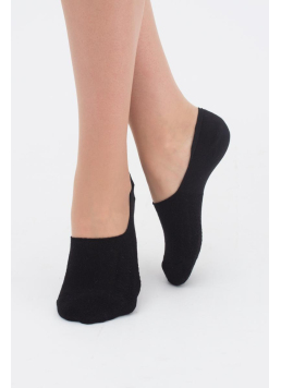 Classic women's no-show socks WF1 TERRY CLASSIC [WFC/TeSk-cl] (black)