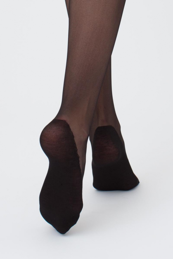 Strumpfhose mit Baumwollfuss FOOTIES STYLE 20 (nero)