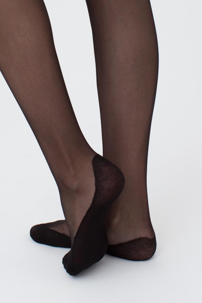 Strumpfhose mit Baumwollfuss FOOTIES STYLE 20 (nero)