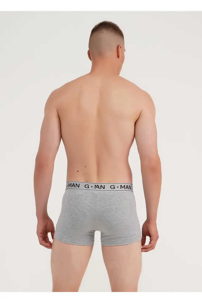 Cotton boxer shorts G-MAN 20401/60 (grey melange)