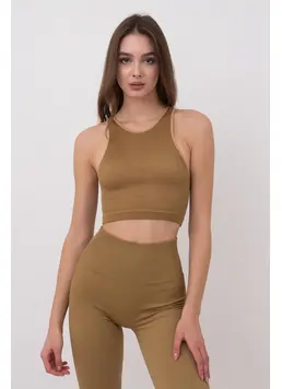 Seamless ribbed Top HALTER TOP RIB (ermine) Seamless ribbed Top HALTER TOP RIB (ermine)