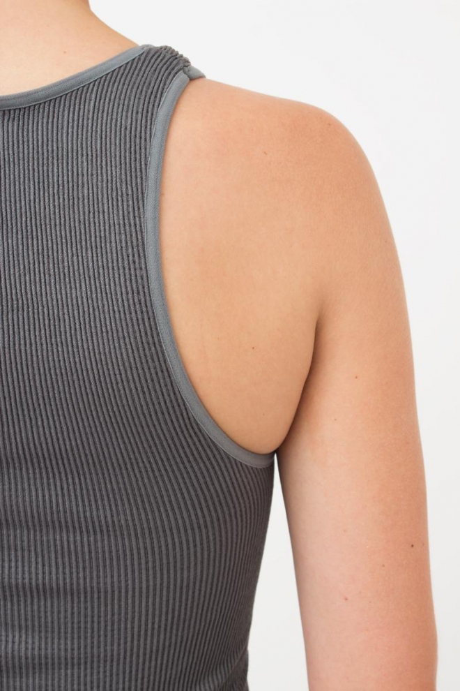 Nahtloses geripptes Top HALTER TOP RIB (poppy seed)