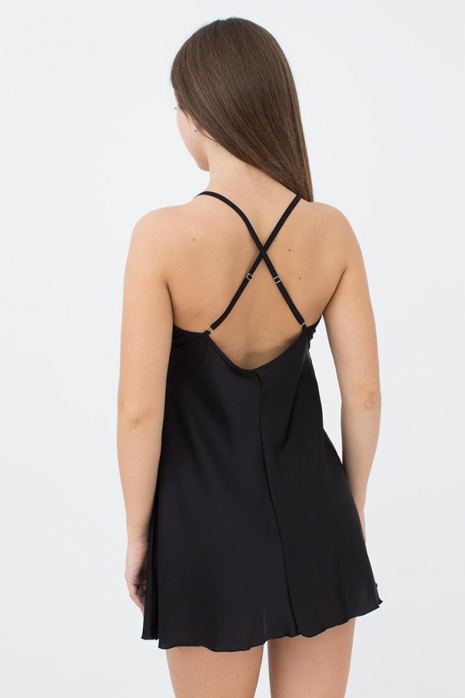Nachthemd aus Seide HELENA 8011/051 (black)