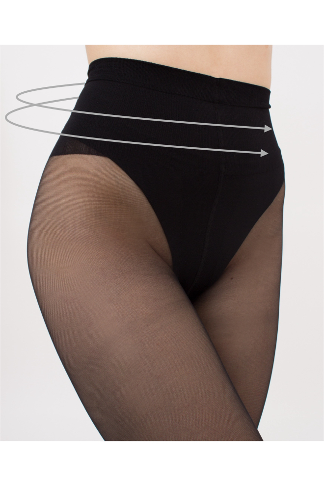 Women’s tights with shaping waistband Bund TALIA MODELLING 40 (nero)