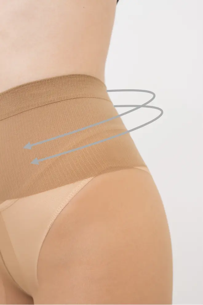 Women’s tights with shaping waistband Bund TALIA MODELLING 40 (daino)