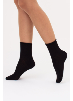 Women's ribbed socks WS3 FASHION 060 (black)