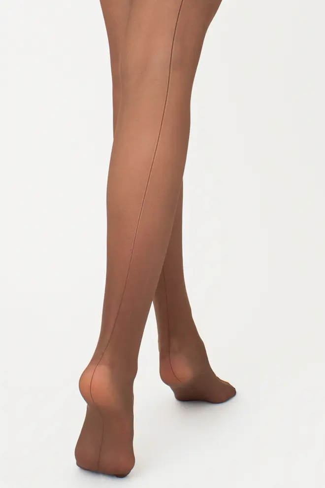 Tights with stylish seam CHIC 20 den Bikini (cappuccino)