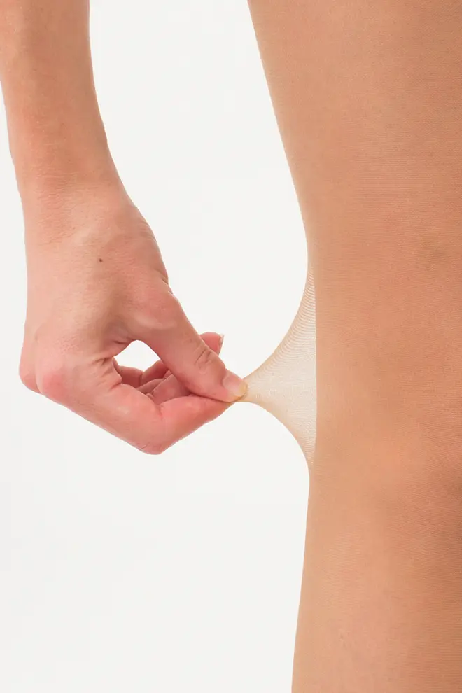 Classic thin tights with shorts LIKE 15 den (caramel)