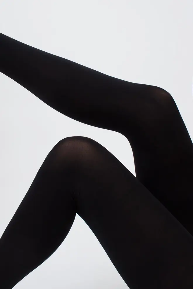 Warm tights with silicone waistband Impresso 100 den (nero)