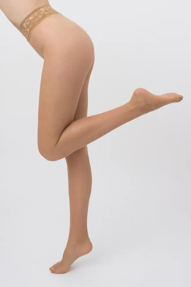 Tights with lace waistband on silicone base IMPRESSO 20 den (daino)