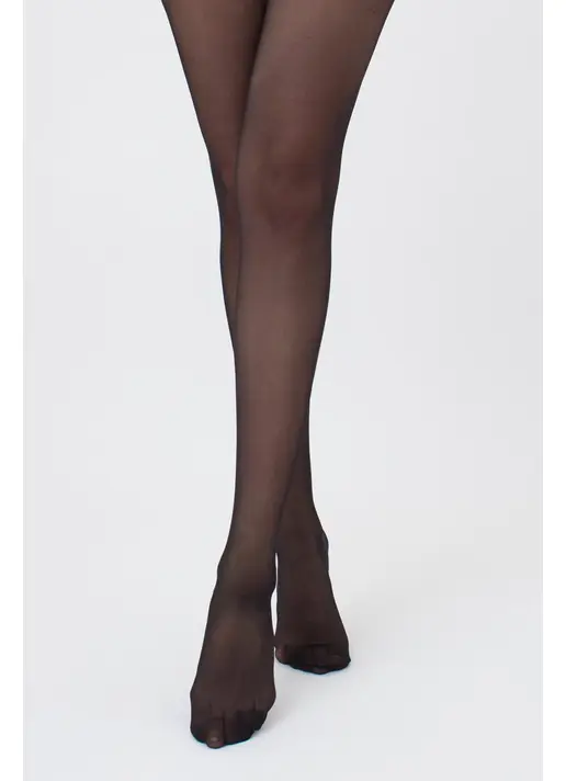 Strumpfhose mit Spitzenbund auf Silikonbasis  IMPRESSO 20 den (nero)