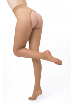 Erotische Strumpfhosen mit offenem Zugang INTIMO PLUS 20 (1) (daino)