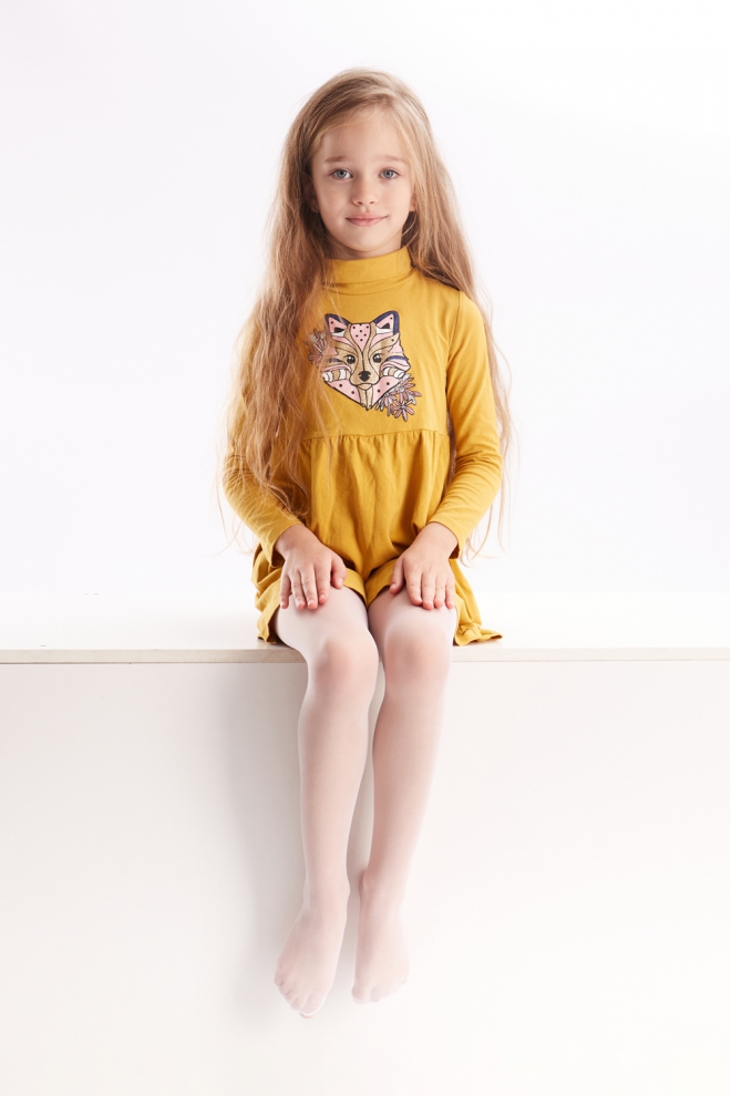 Einfarbige Strumpfhose für Kinder KETTY 15 (bianco)