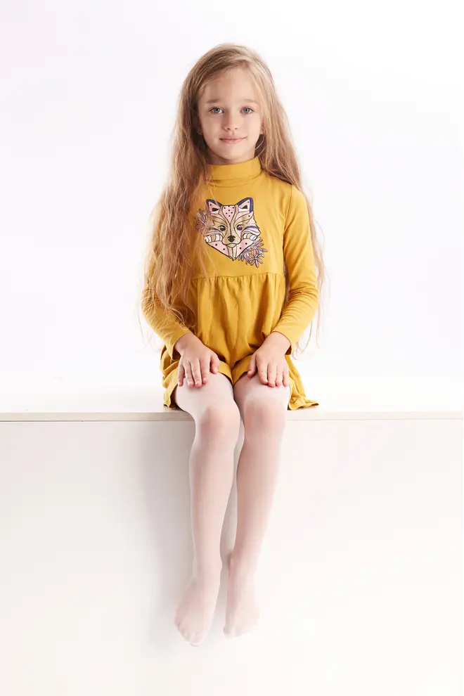 Monochrome tights for children KETTY 15 (bianco)