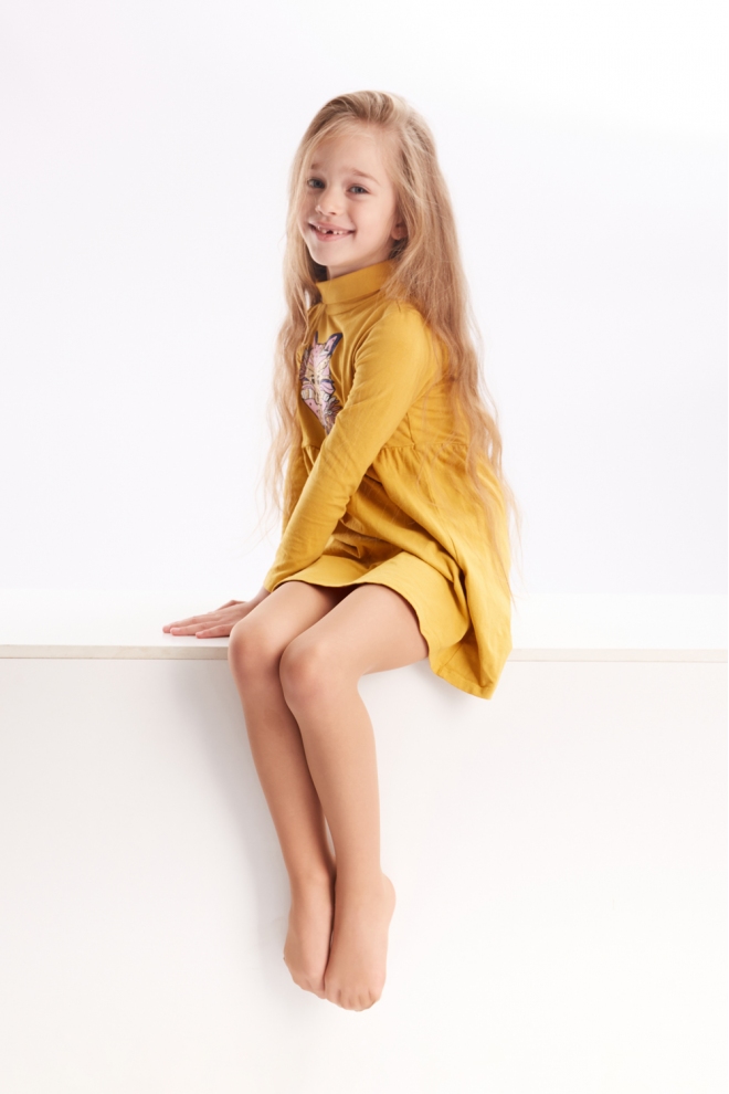 Einfarbige Strumpfhose für Kinder KETTY 15 (caramel)