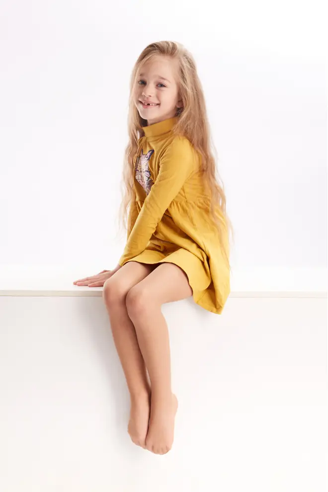 Einfarbige Strumpfhose für Kinder KETTY 15 (caramel)