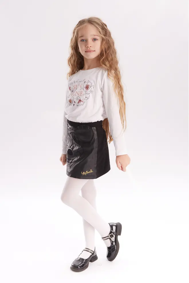 Classic tights for girls KETTY 40 (bianco)