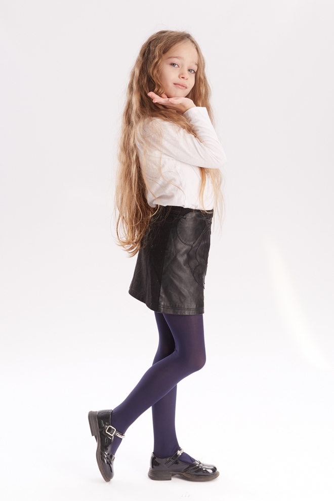 Classic tights for girls KETTY 40 (marino)