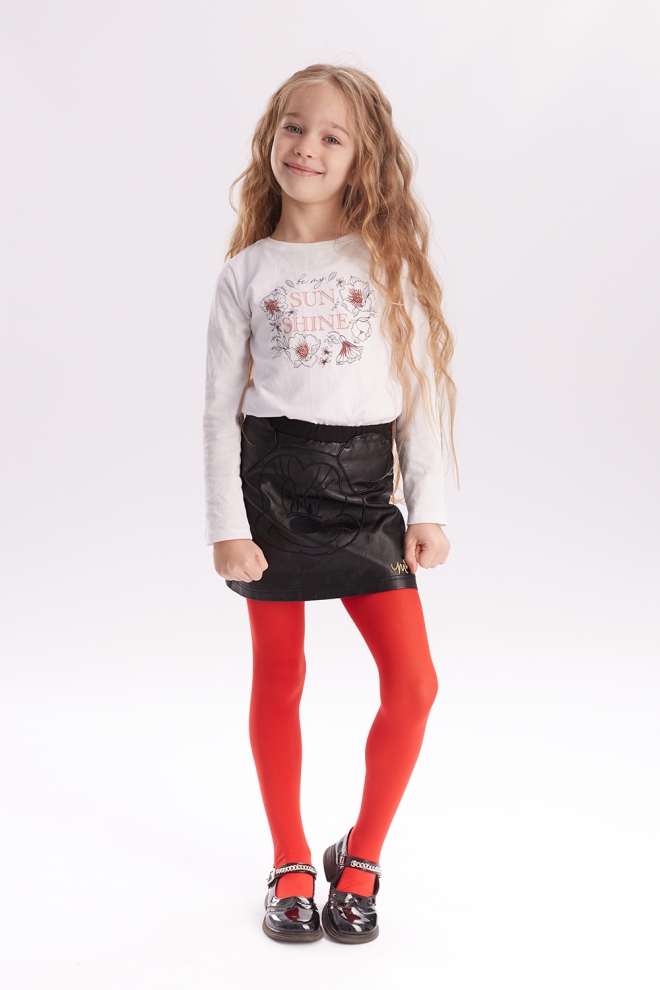 Strumpfhose fur Madchen KETTY 40 (scarlet)