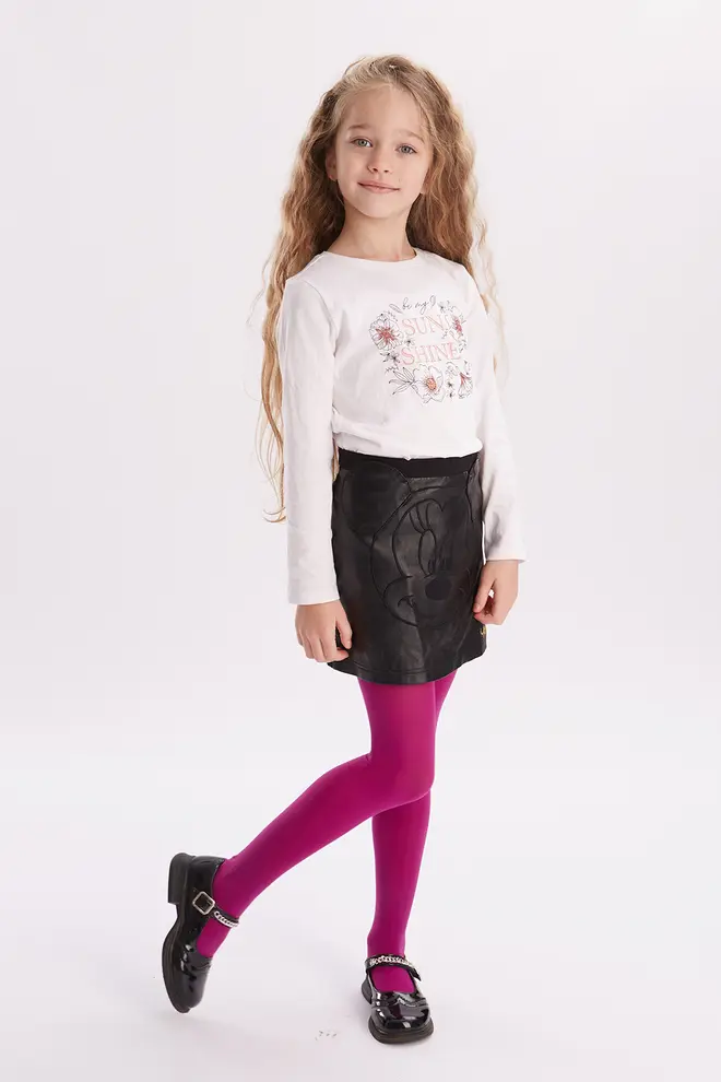 Strumpfhose für Mädchen KETTY 40 (wild aster)