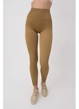 Gerippte Push-up-Leggings LEGGINGS RIB (ermine)