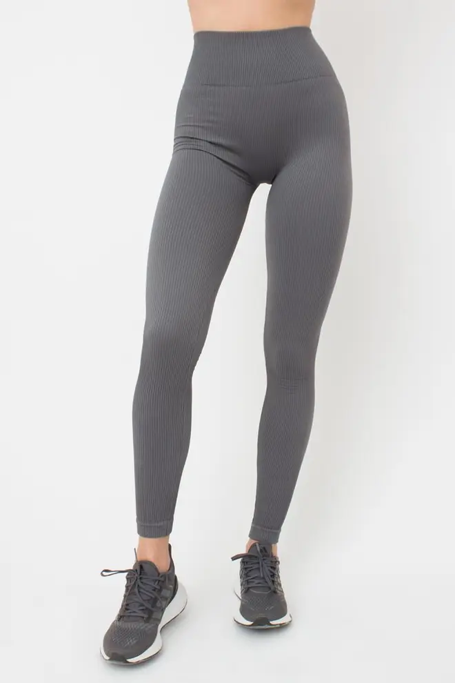 Gerippte Push-up-Leggings LEGGINGS RIB (poppy seed) Gerippte Push-up-Leggings LEGGINGS RIB (poppy seed)