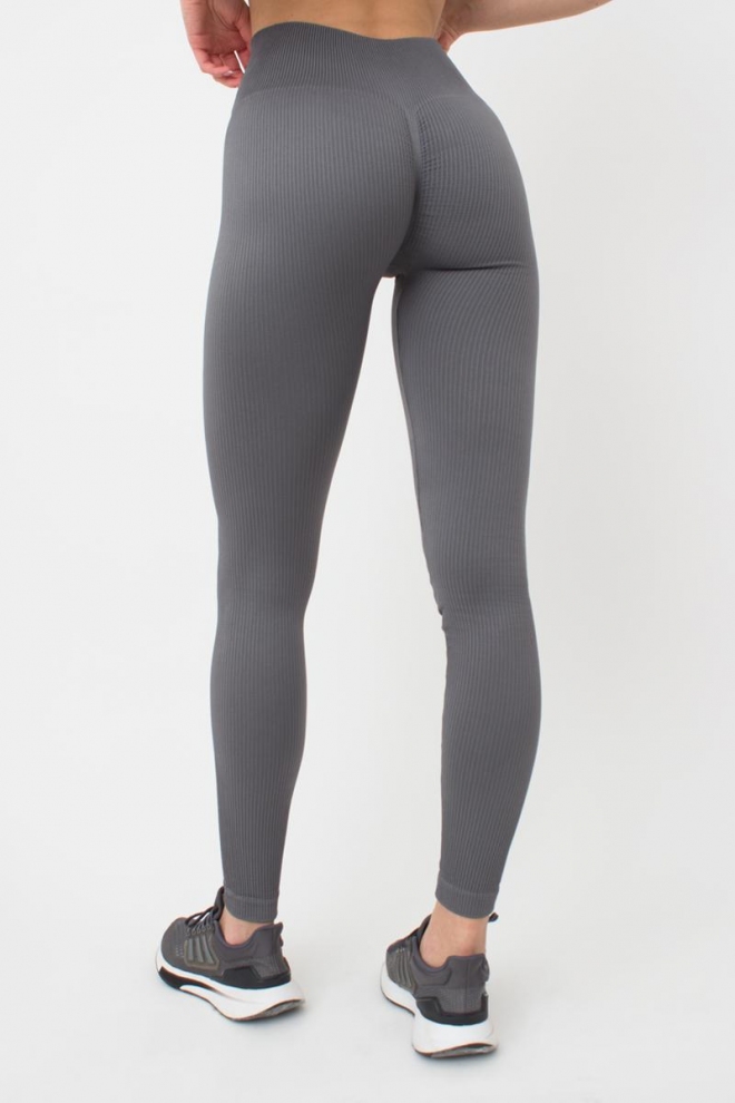 Gerippte Push-up-Leggings LEGGINGS RIB (poppy seed)