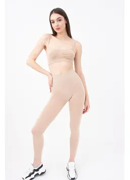 Nahtlose Leggings aus Mikrofaser LEGGINGS 02 (naturale)