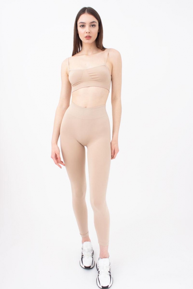 Seamless microfiber leggings LEGGINGS 02 (naturale)