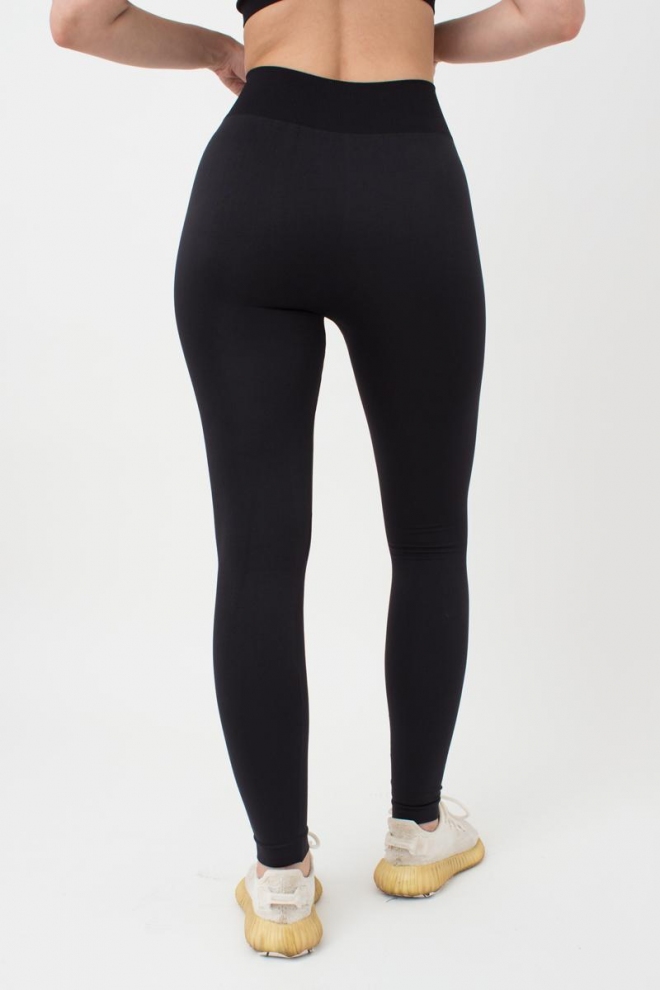 Nahtlose Leggings aus Mikrofaser LEGGINGS 02 (nero)