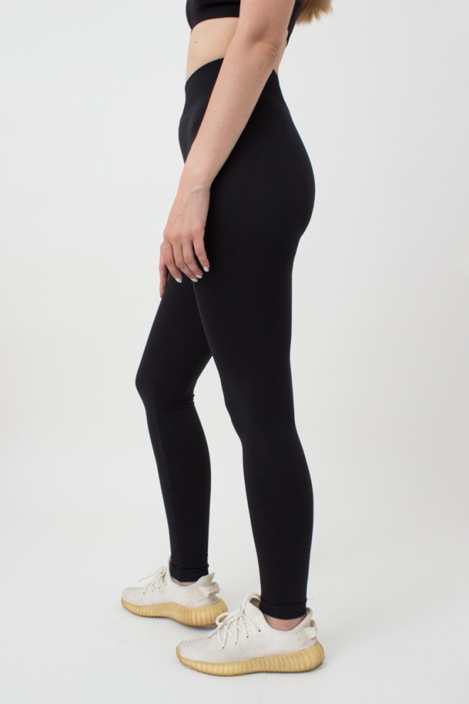Nahtlose Leggings aus Mikrofaser LEGGINGS 02 (nero)