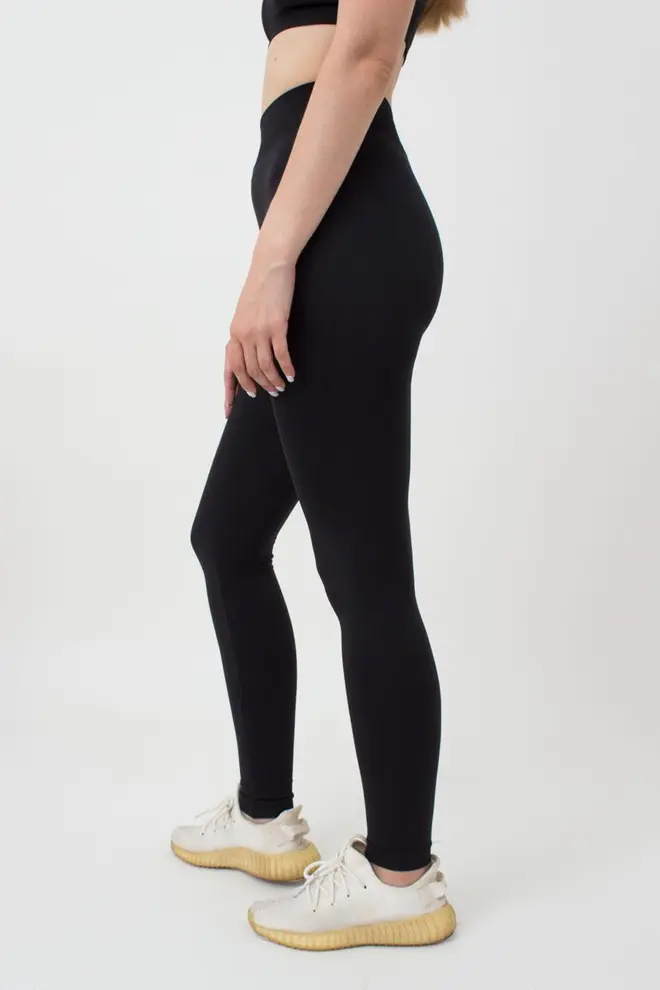 Seamless microfiber leggings LEGGINGS 02 (nero)