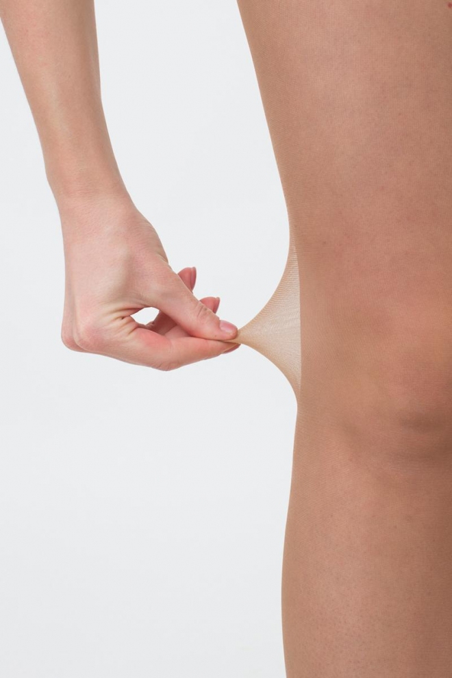 Classic tights with shorts LIKE 40 den (caramel)