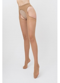 Strumpfhose mit Ausschnitten LOVE 20 (daino)