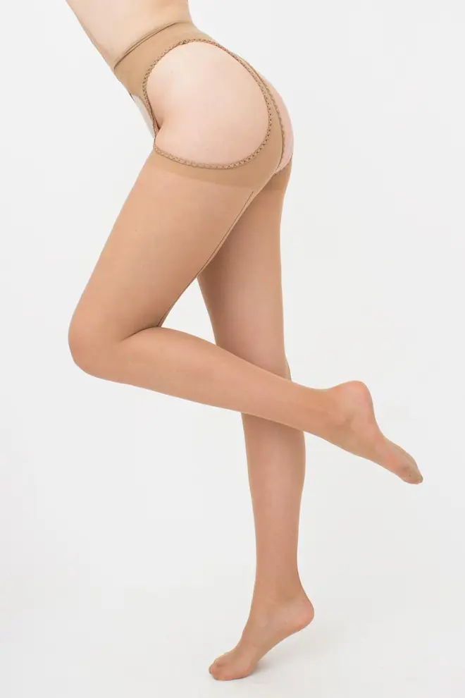 Feinstrumpfhose mit Hinternaht und Strumpfe-Optik LOVE CHIC 20 (1) (daino/nero)