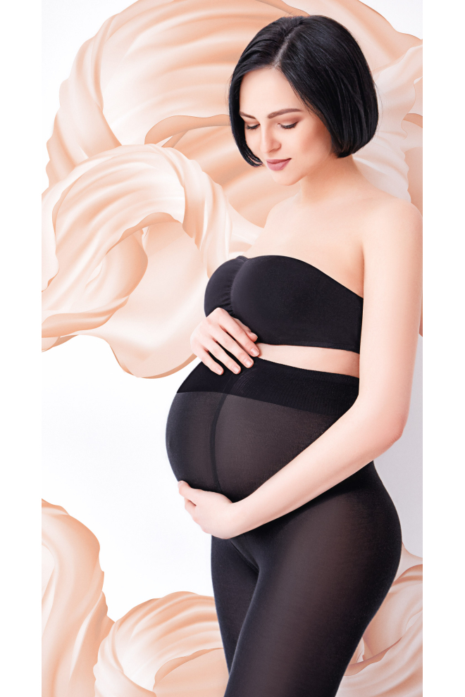 Warm maternity tights MAMA 100 den (nero) Warm maternity tights MAMA 100 den (nero)
