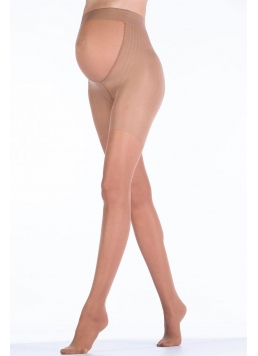 Classic maternity tights with shorts MAMA 20 den (daino)