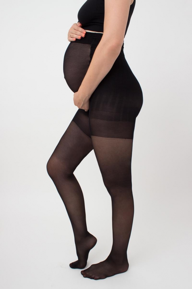 Strumpfhose с Shorts fur Schwangere MAMA 40 den (nero)
