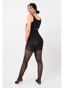 Classic maternity tights with shorts MAMA 40 den (nero)