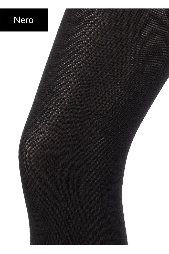 Cotton maternity tights MAMA COTTON 200 den (nero)