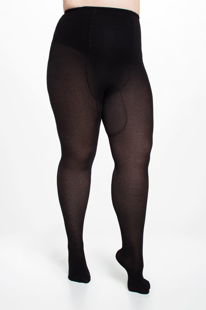 Baumwollstrumpfhosen in Übergröße MOLLY 200 (1) (nero) Baumwollstrumpfhosen in Übergröße MOLLY 200 (1) (nero)