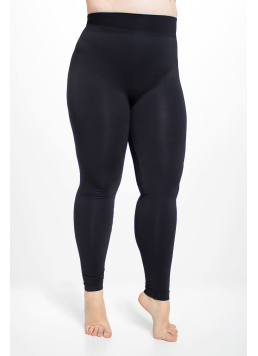 Seamless plus-size leggings POSITIVE LEGGINGS (black)