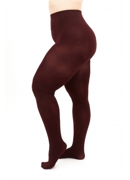 Klassische Plus-Size-Strumpfhosen POSITIVE MICRO 70 (marsala)