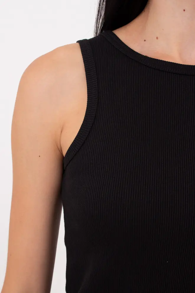 Geripptes Tanktop RIB 3808/010 (black)